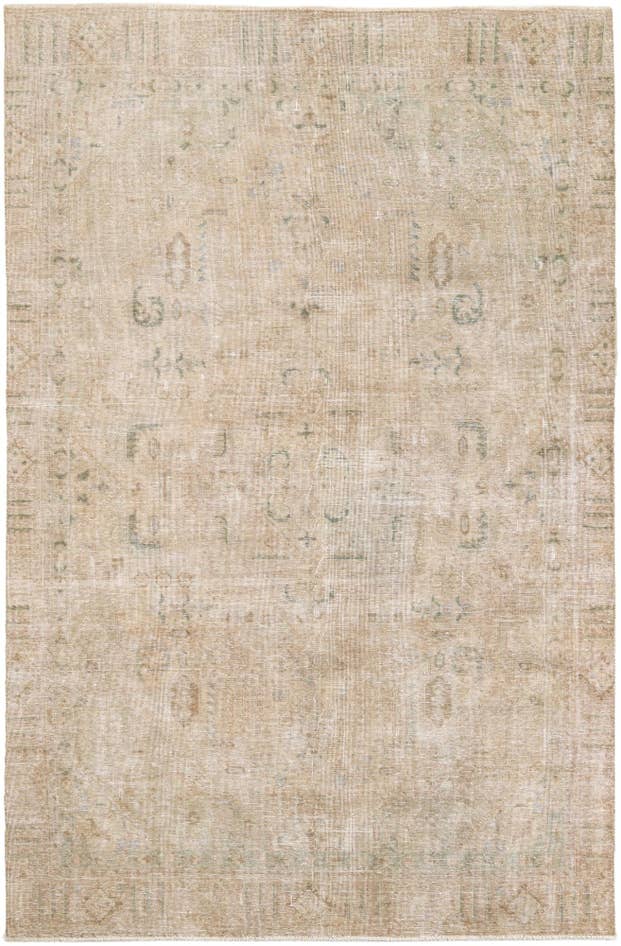 Detail image of 7' x 10' 9 Hand Knotted Ultra Vintage Persian Wool Rug