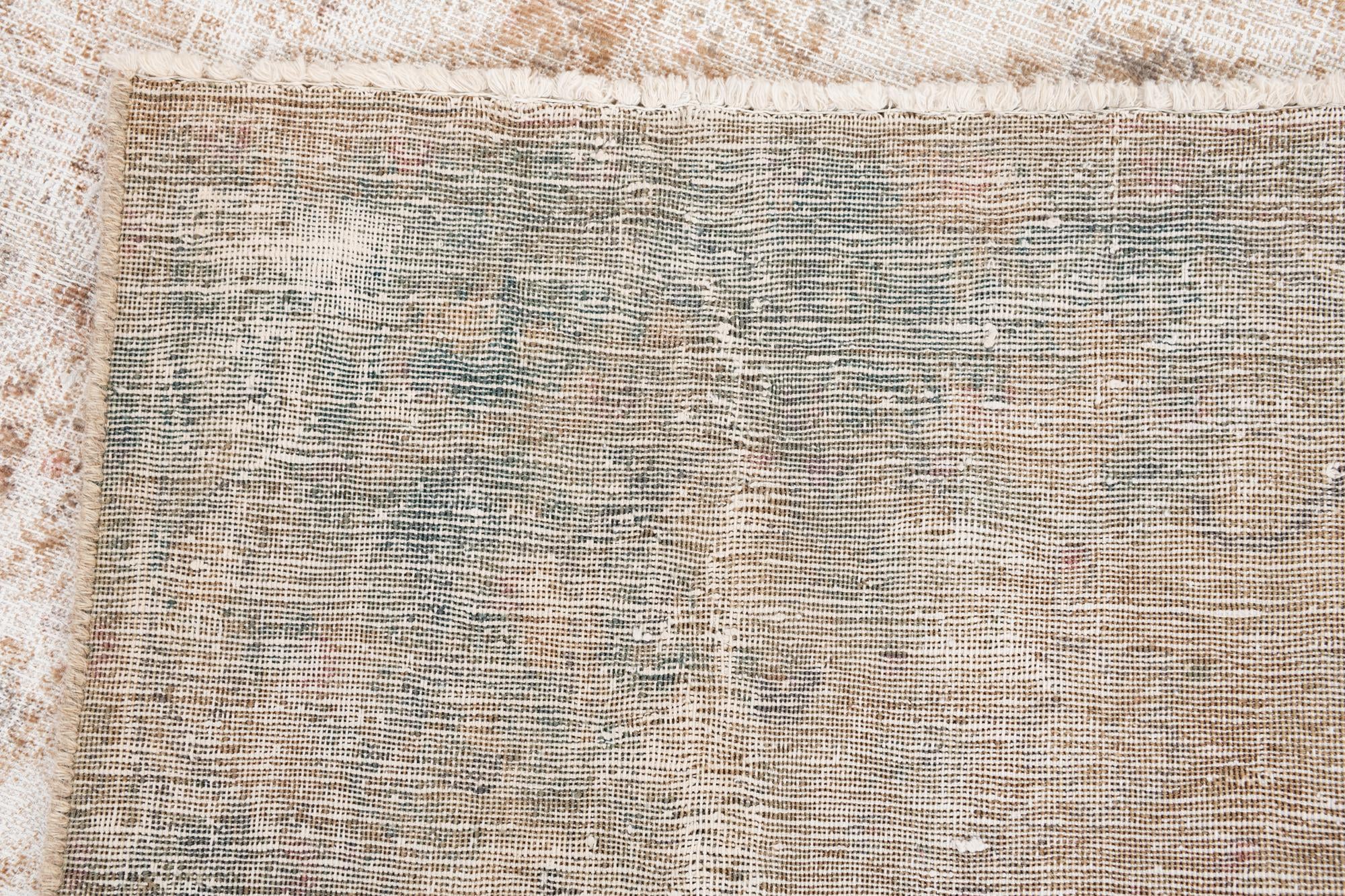 5' 4 x 9' Hand Knotted Ultra Vintage Persian Wool Rug