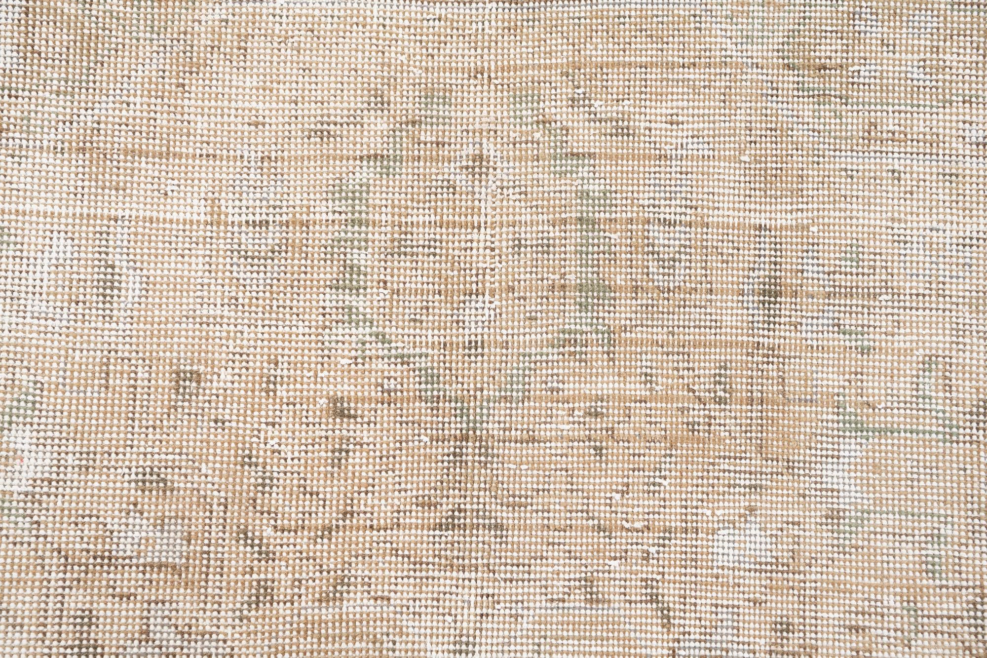 6' 2 x 9' 5 Hand Knotted Ultra Vintage Persian Wool Rug