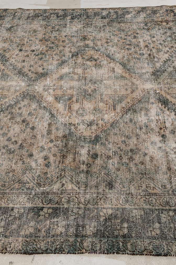 6' 5 x 10' Hand Knotted Ultra Vintage Persian Wool Rug