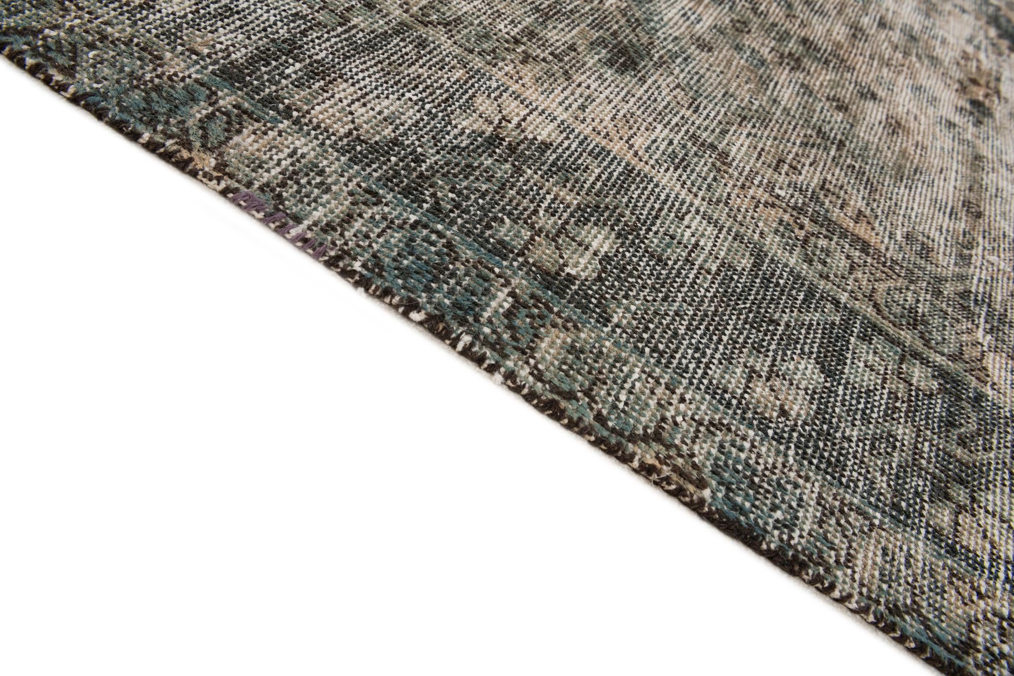 6' 5 x 10' Hand Knotted Ultra Vintage Persian Wool Rug