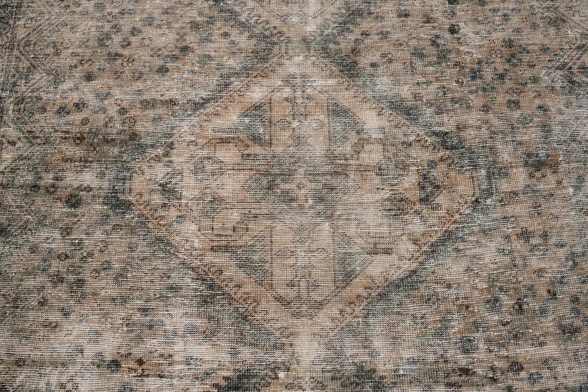 6' 5 x 10' Hand Knotted Ultra Vintage Persian Wool Rug