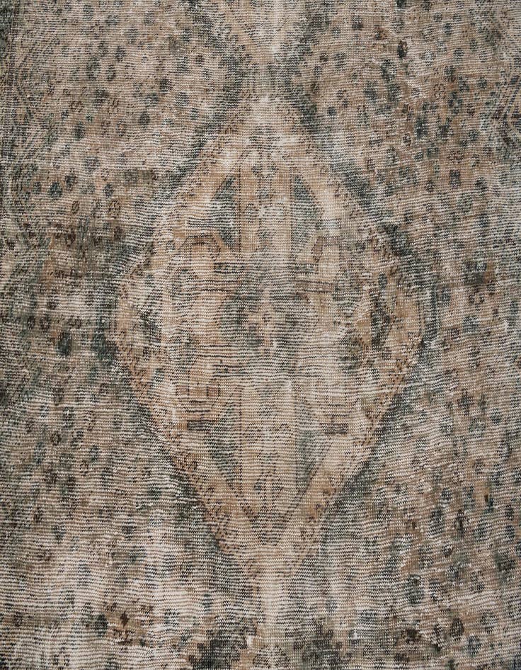 Detail image of 6' 5 x 10'  Hand Knotted Ultra Vintage Persian Wool Rug