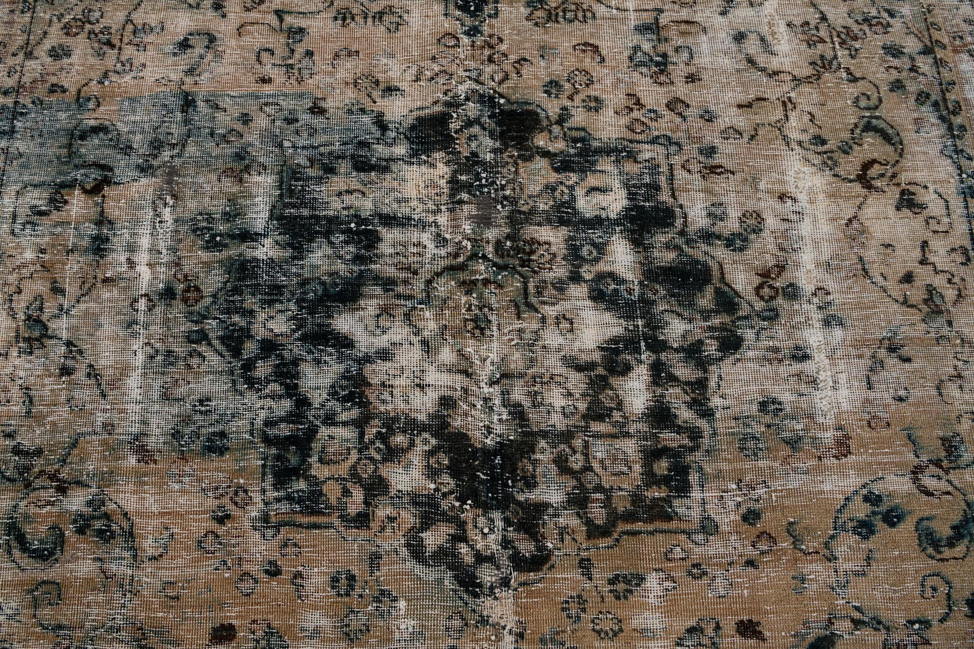5' 7 x 8' 4 Hand Knotted Ultra Vintage Persian Wool Rug