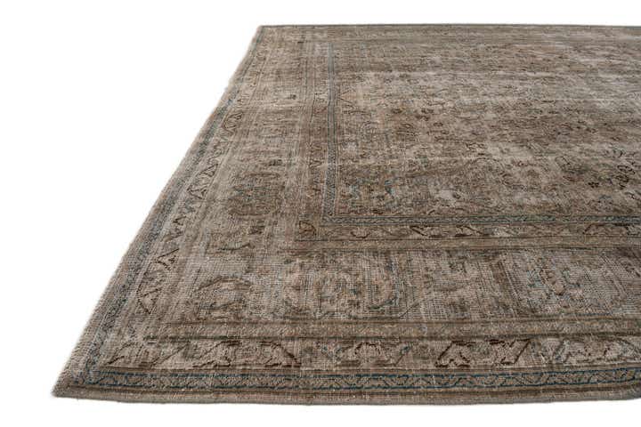 9' 6 x 12' 6 Hand Knotted Ultra Vintage Persian Wool Rug