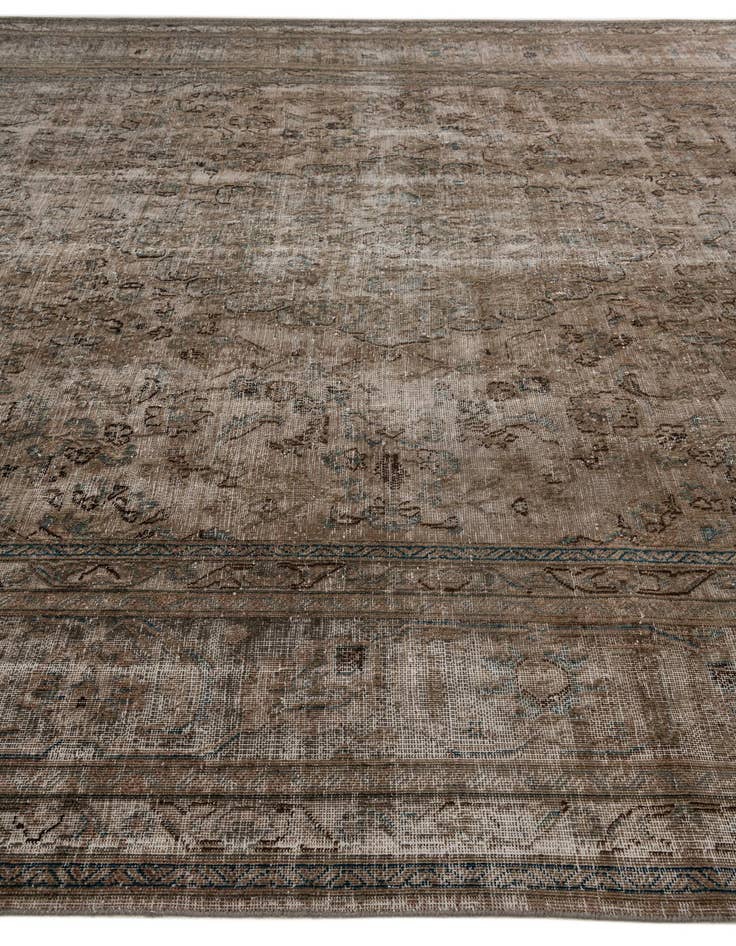 Detail image of 9' 6 x 12' 6  Hand Knotted Ultra Vintage Persian Wool Rug