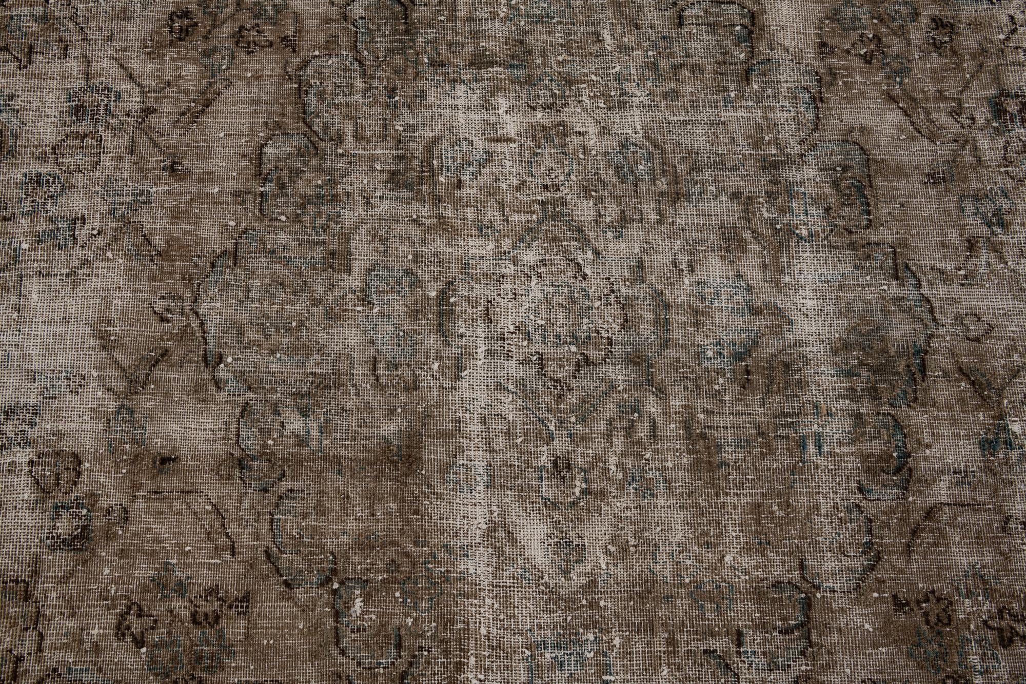 9' 6 x 12' 6 Hand Knotted Ultra Vintage Persian Wool Rug
