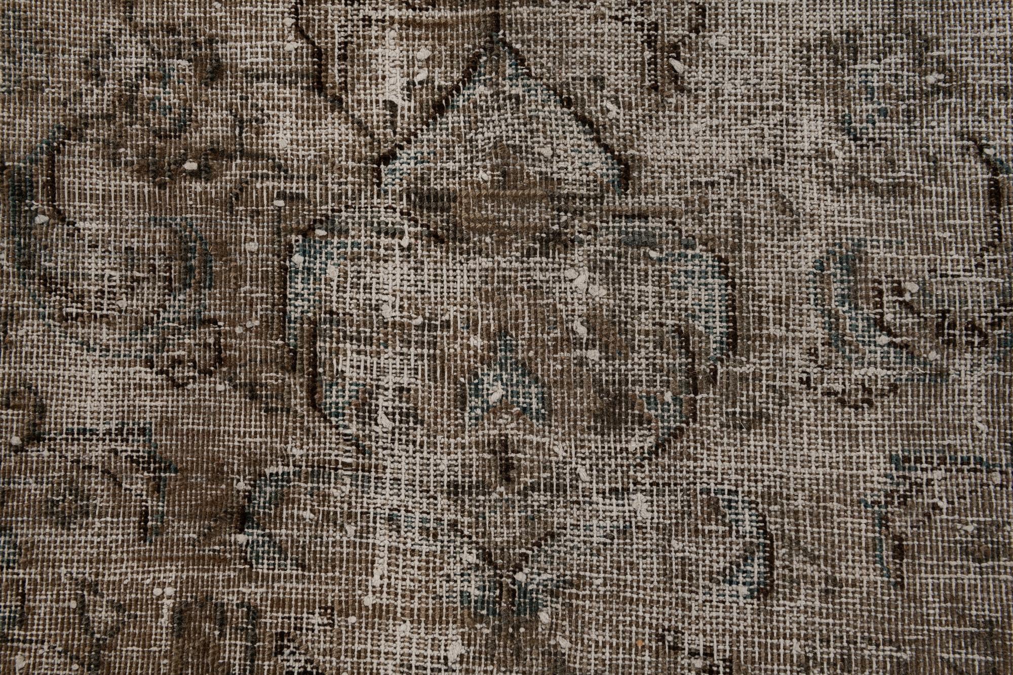 9' 6 x 12' 6 Hand Knotted Ultra Vintage Persian Wool Rug