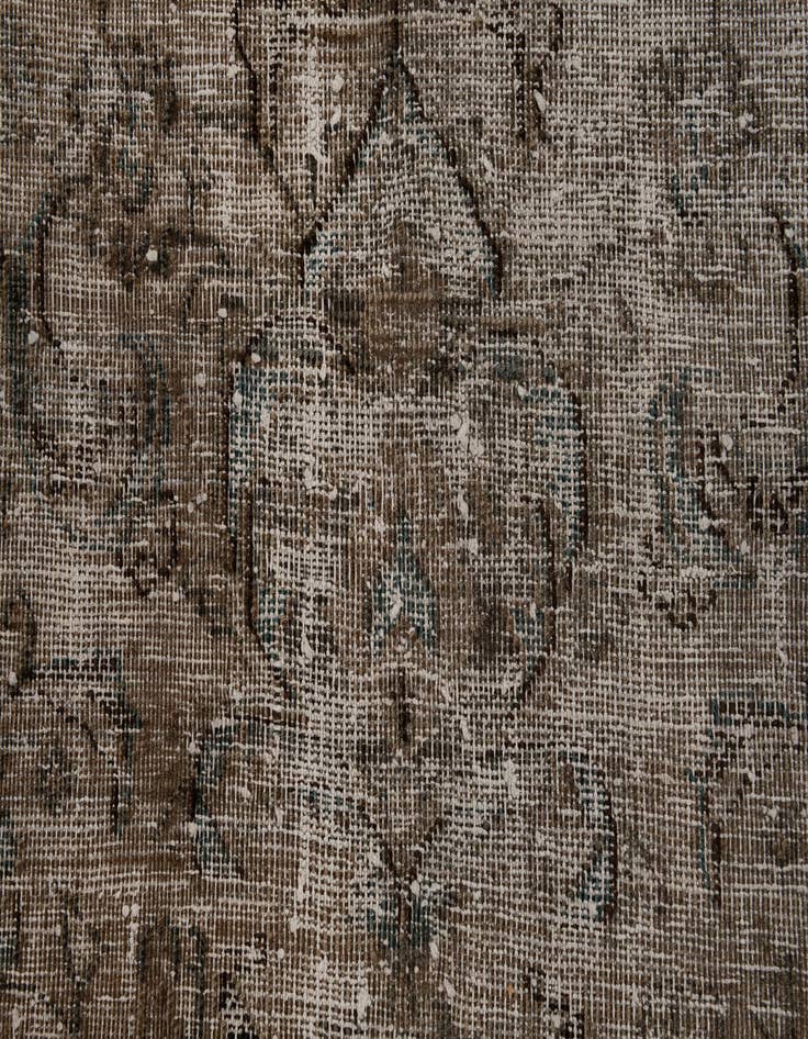 Detail image of 9' 6 x 12' 6  Hand Knotted Ultra Vintage Persian Wool Rug
