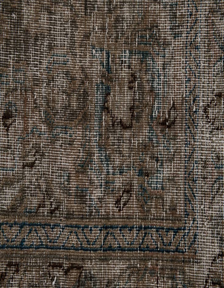 Detail image of 9' 6 x 12' 6  Hand Knotted Ultra Vintage Persian Wool Rug