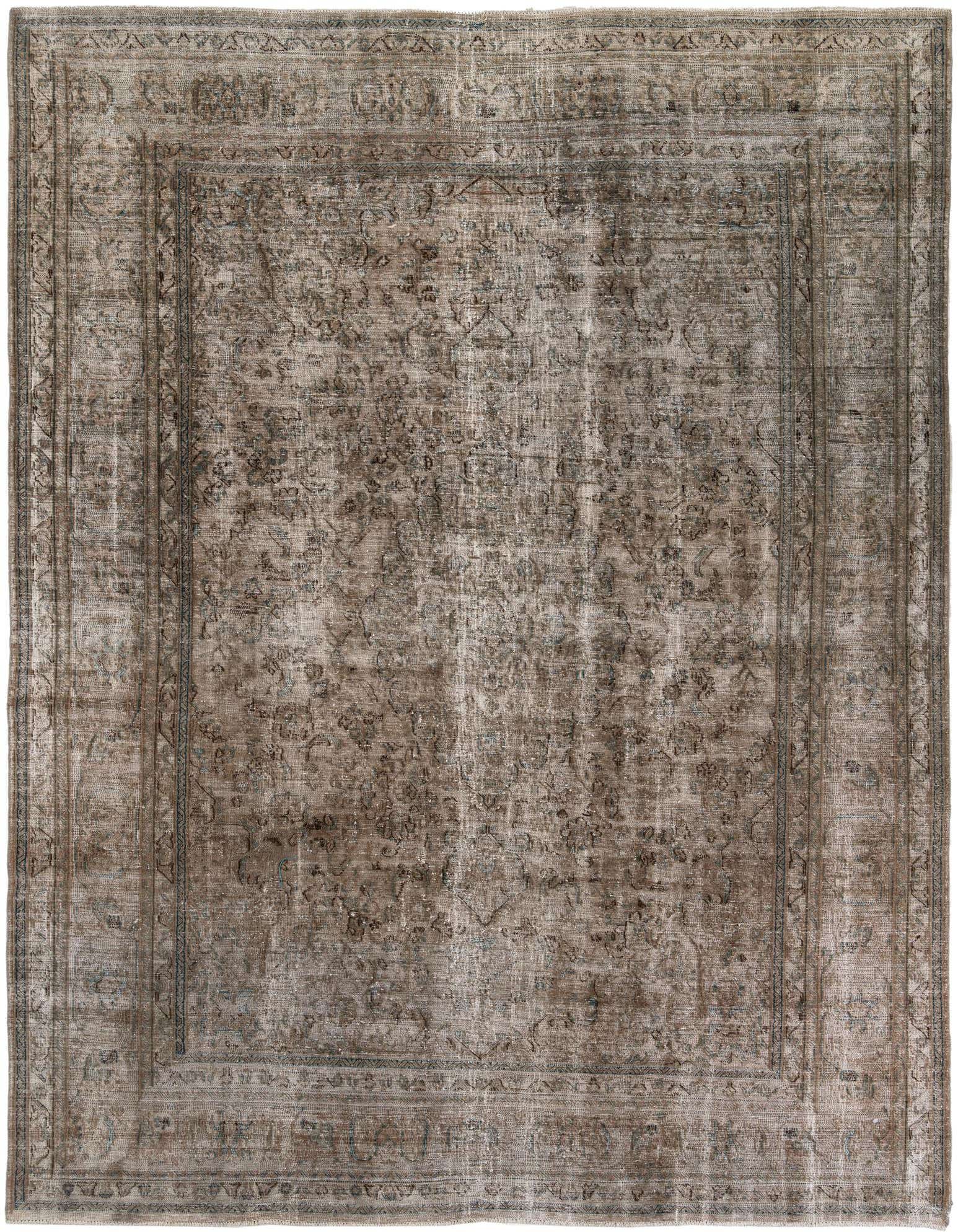 Primary image 9' 6 x 12' 6  Hand Knotted Ultra Vintage Persian Wool Rug