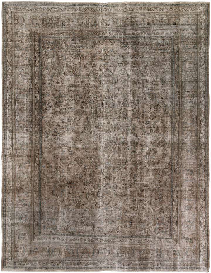 9' 6 x 12' 6 Hand Knotted Ultra Vintage Persian Wool Rug