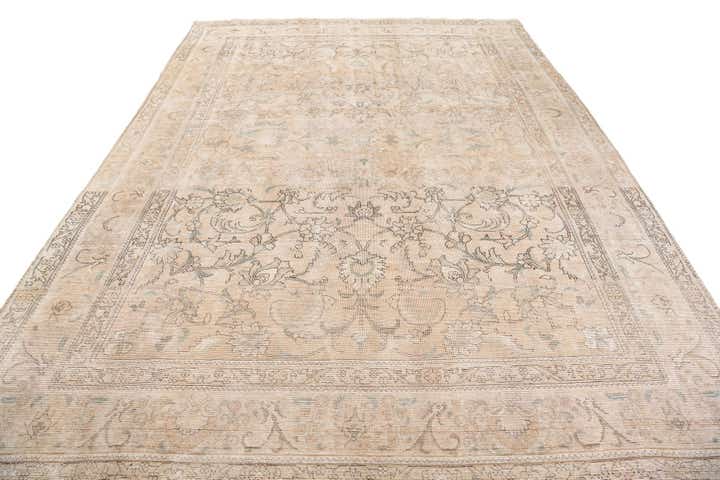 8' x 11' 3 Hand Knotted Ultra Vintage Persian Wool Rug