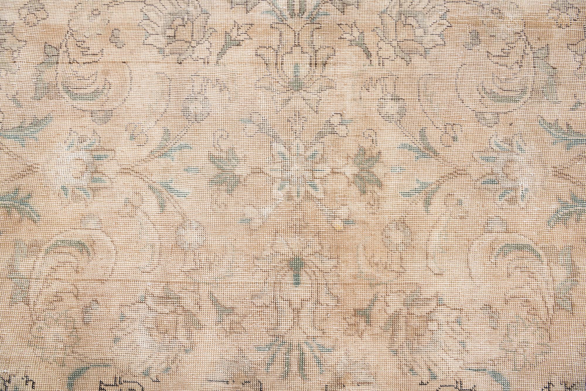 8' x 11' 3 Hand Knotted Ultra Vintage Persian Wool Rug