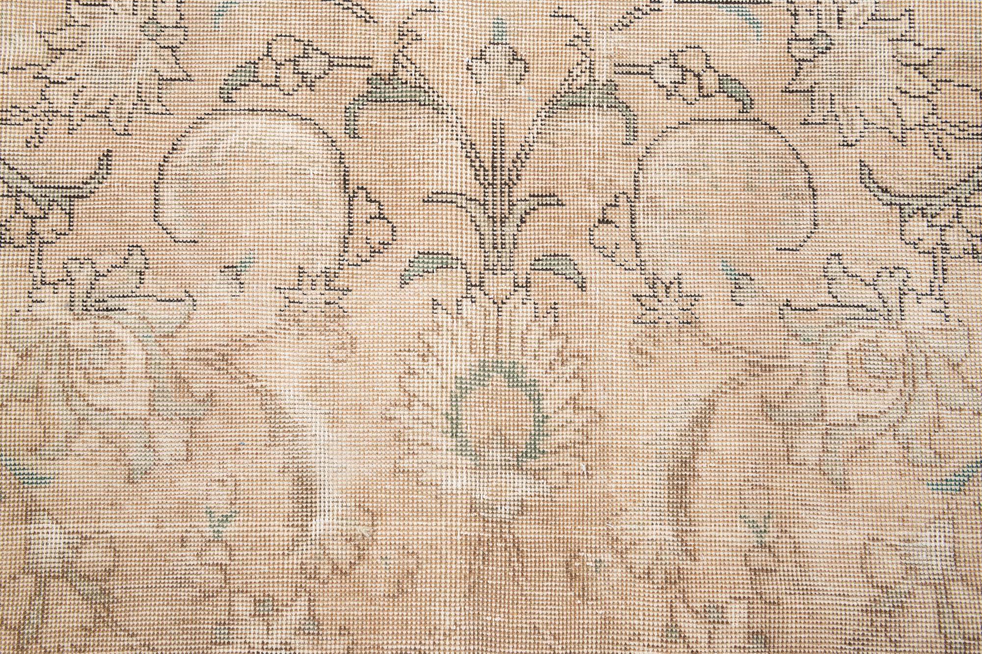 8' x 11' 3 Hand Knotted Ultra Vintage Persian Wool Rug