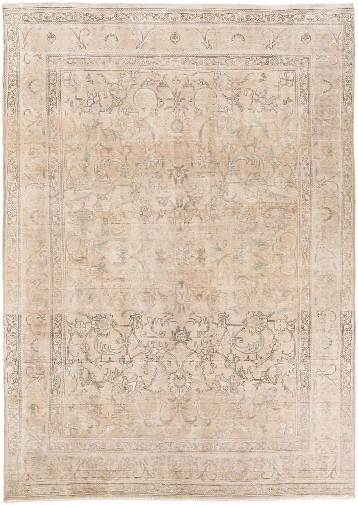 8' x 11' 3 Hand Knotted Ultra Vintage Persian Wool Rug