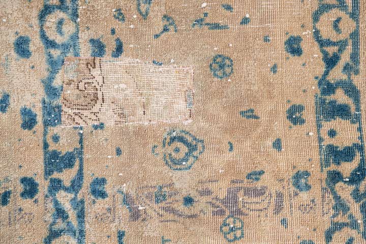 9' 6 x 12' Hand Knotted Ultra Vintage Persian Wool Rug