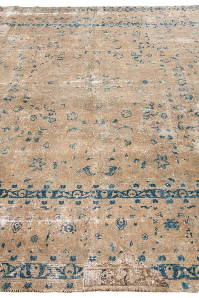9' 6 x 12' Hand Knotted Ultra Vintage Persian Wool Rug
