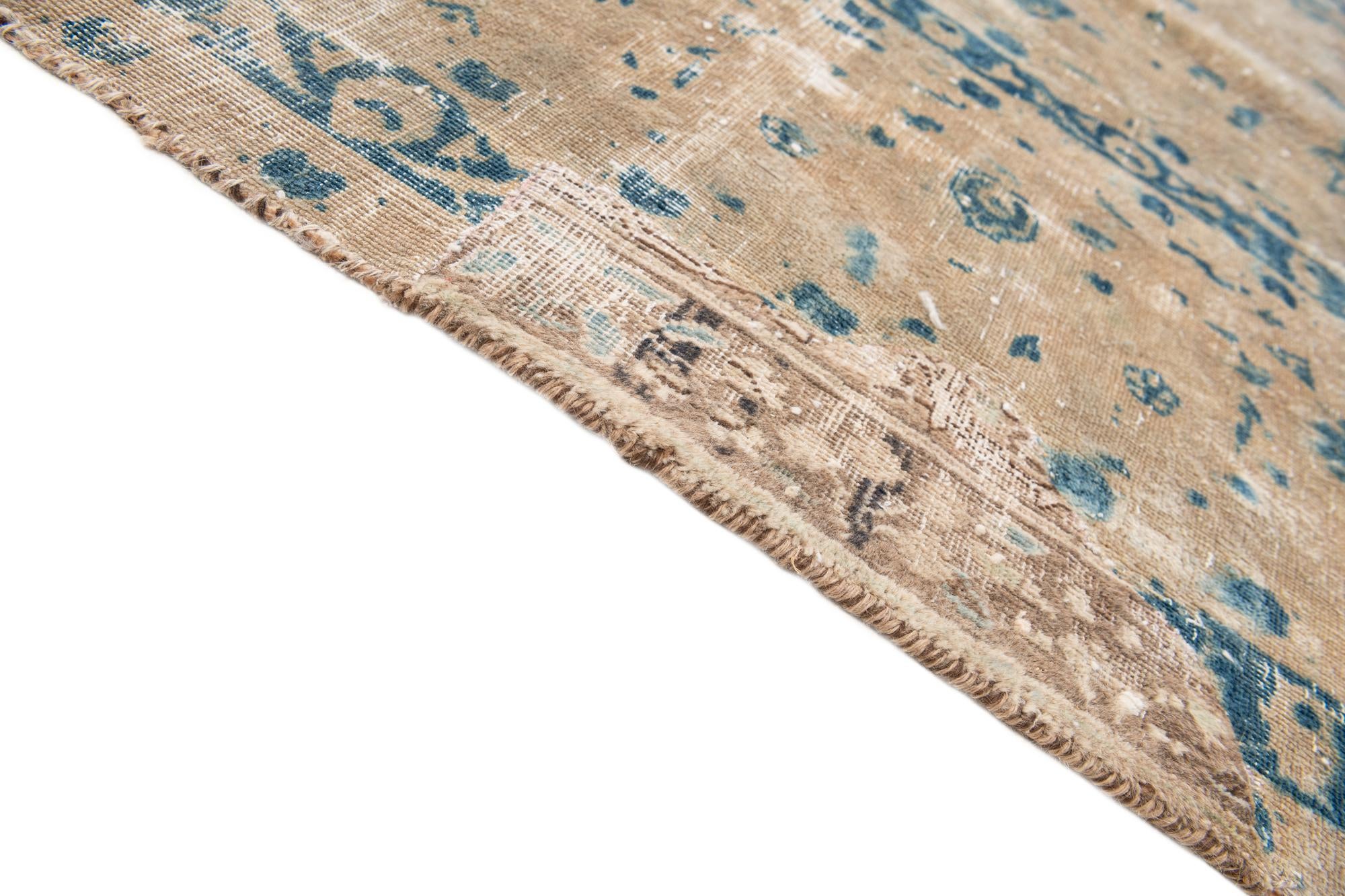 9' 6 x 12' Hand Knotted Ultra Vintage Persian Wool Rug