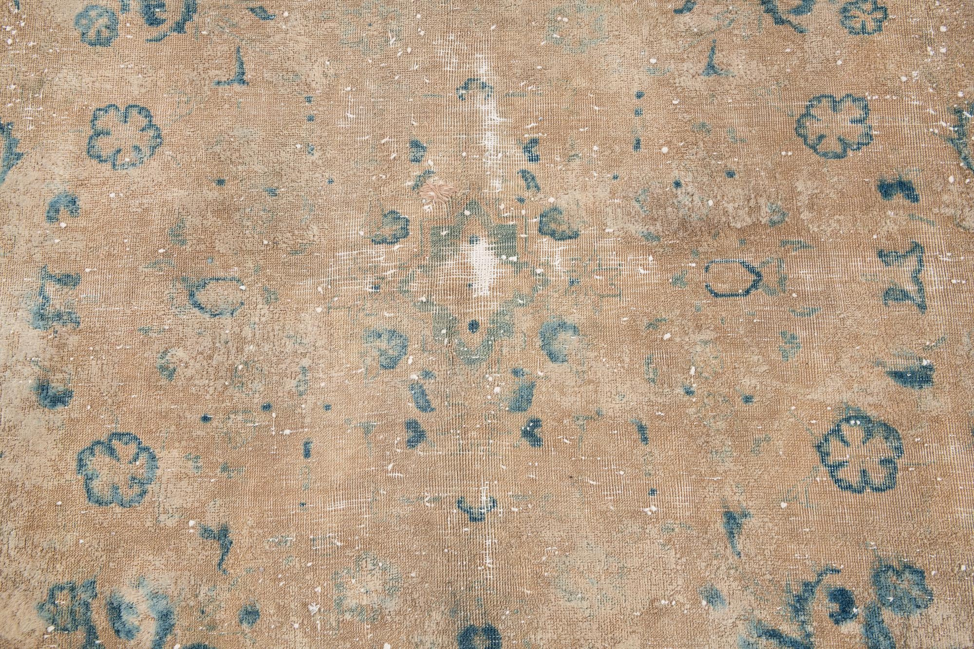 9' 6 x 12' Hand Knotted Ultra Vintage Persian Wool Rug