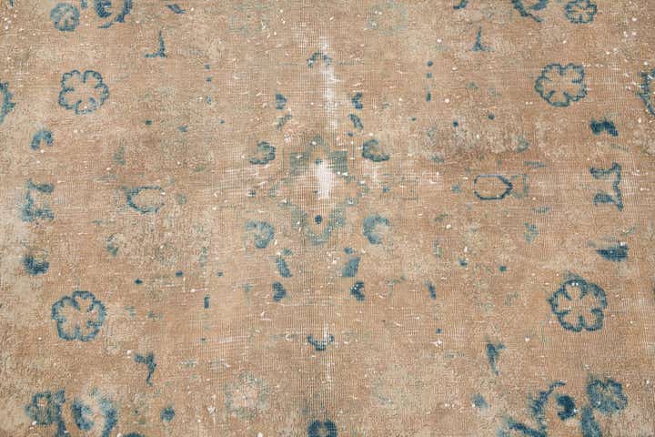 9' 6 x 12' Hand Knotted Ultra Vintage Persian Wool Rug