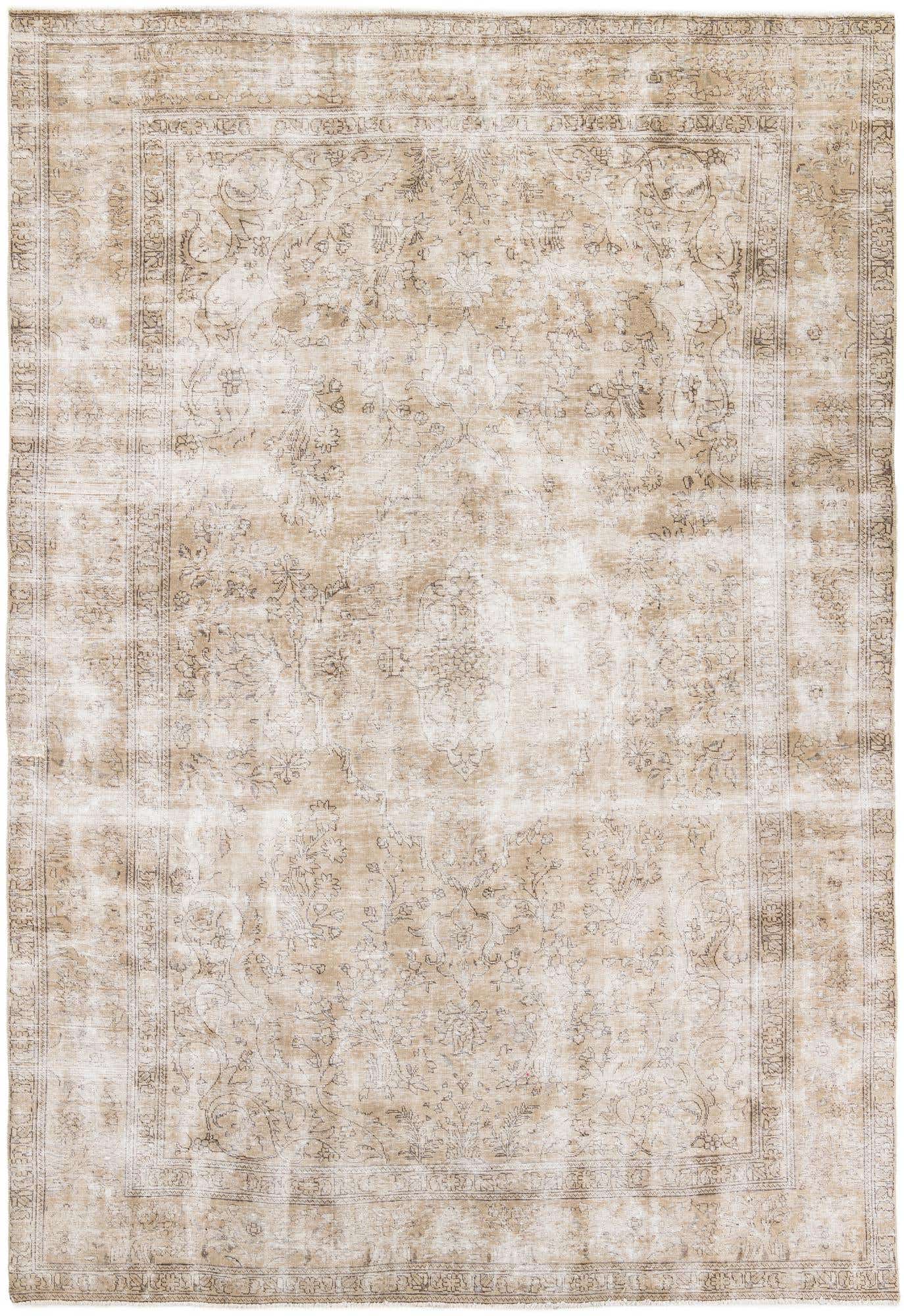 7' 10 x 11' 9 Hand Knotted Ultra Vintage Persian Wool Rug