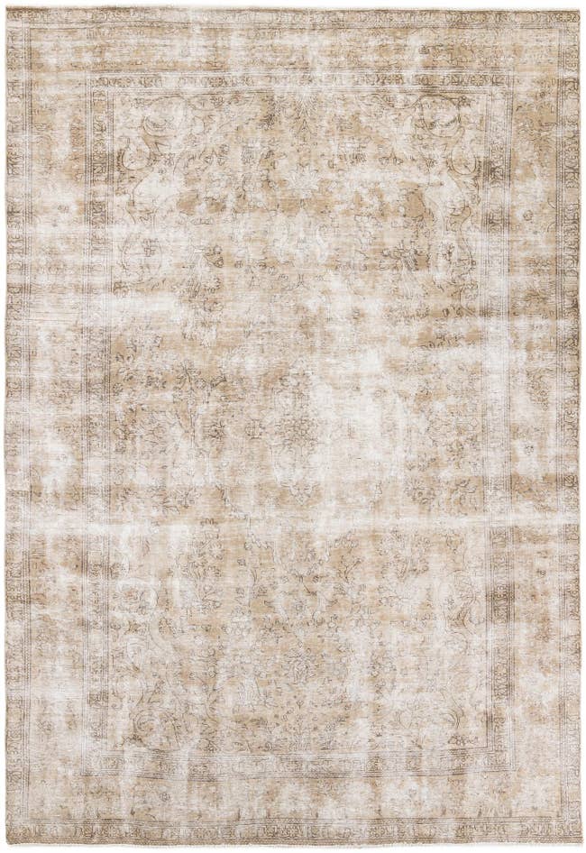 Detail image of 7' 10 x 11' 9 Hand Knotted Ultra Vintage Persian Wool Rug