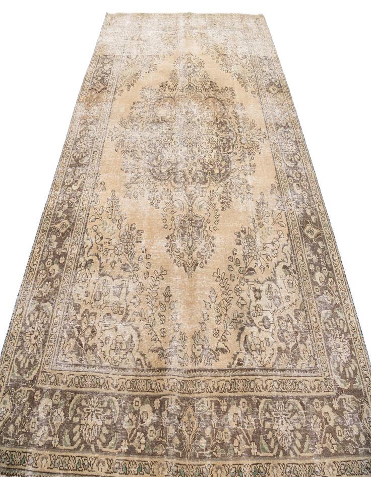 Detail image of 6' 10 x 9' 9  Hand Knotted Ultra Vintage Persian Wool Rug