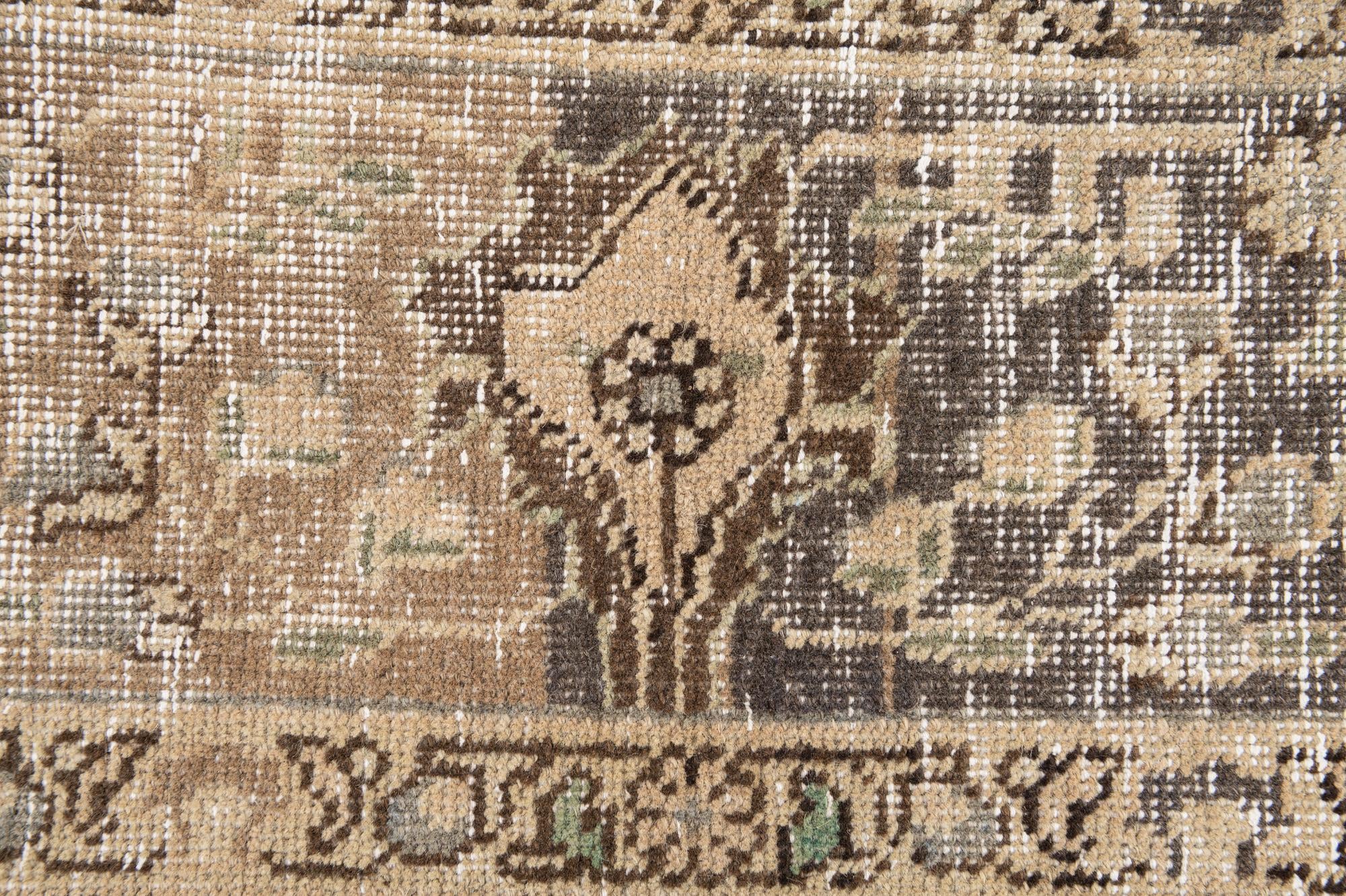 6' 10 x 9' 9 Hand Knotted Ultra Vintage Persian Wool Rug