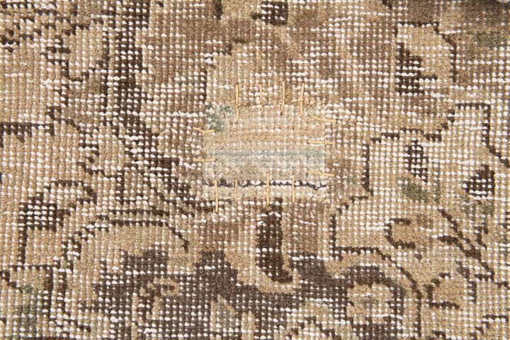 6' 10 x 9' 9 Hand Knotted Ultra Vintage Persian Wool Rug