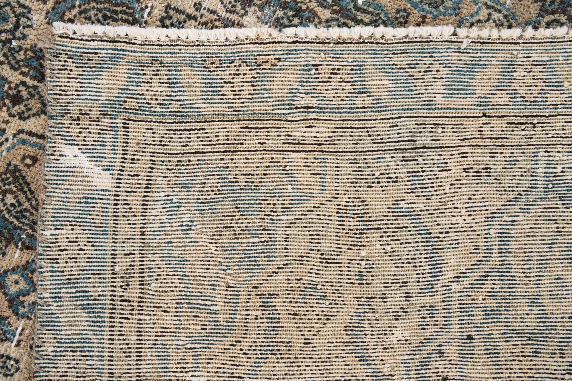 6' 7 x 8' Hand Knotted Ultra Vintage Persian Wool Rug