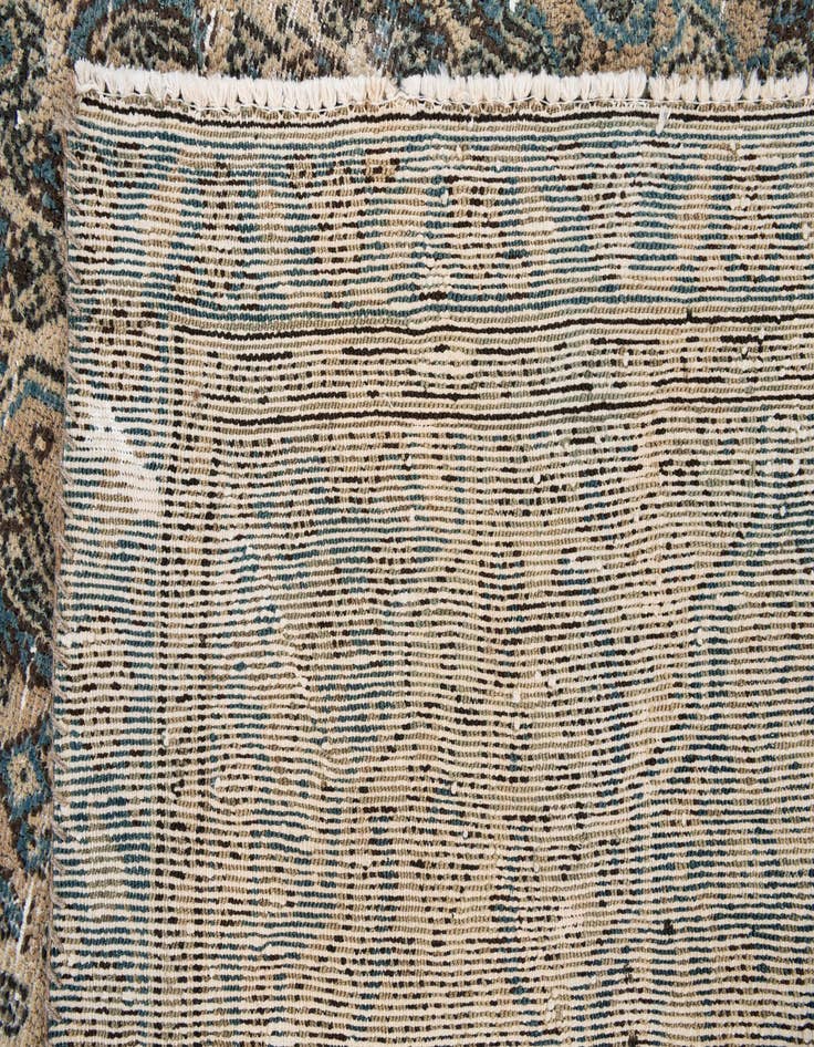 Detail image of 6' 7 x 8'  Hand Knotted Ultra Vintage Persian Wool Rug