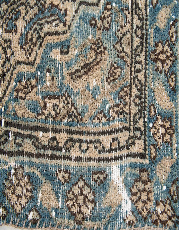 Detail image of 6' 7 x 8'  Hand Knotted Ultra Vintage Persian Wool Rug