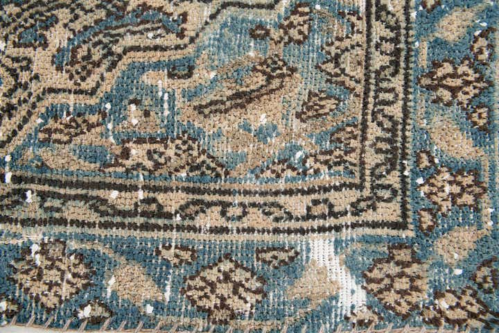 6' 7 x 8' Hand Knotted Ultra Vintage Persian Wool Rug