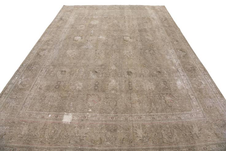 Detail image of 8' x 11' Hand Knotted Ultra Vintage Persian Wool Rug