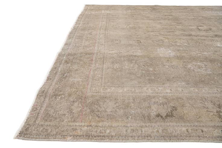 Detail image of 8' x 11' Hand Knotted Ultra Vintage Persian Wool Rug