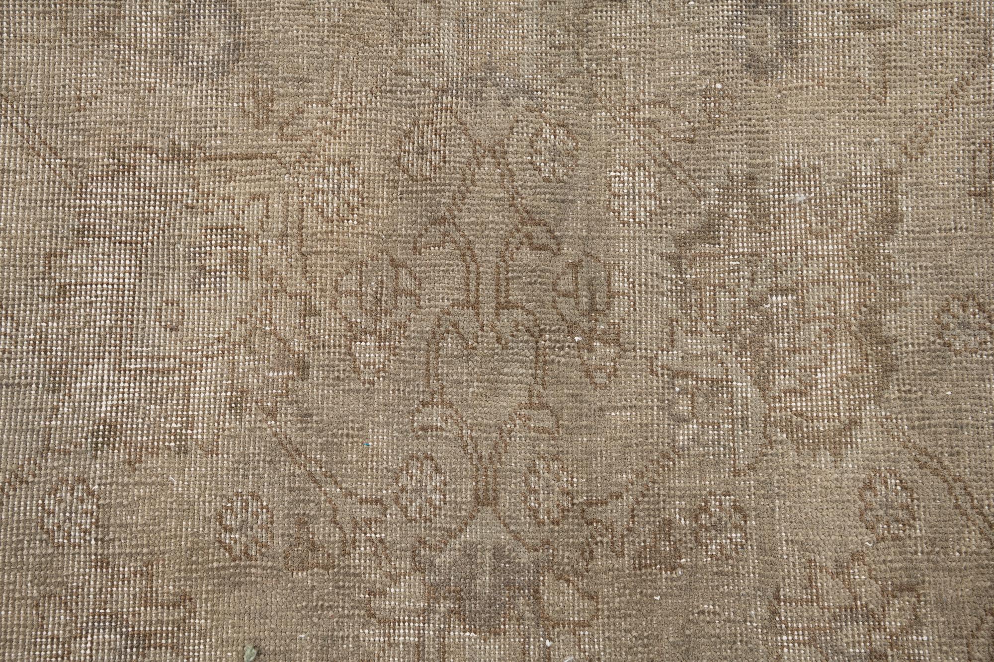 8' x 11' Hand Knotted Ultra Vintage Persian Wool Rug