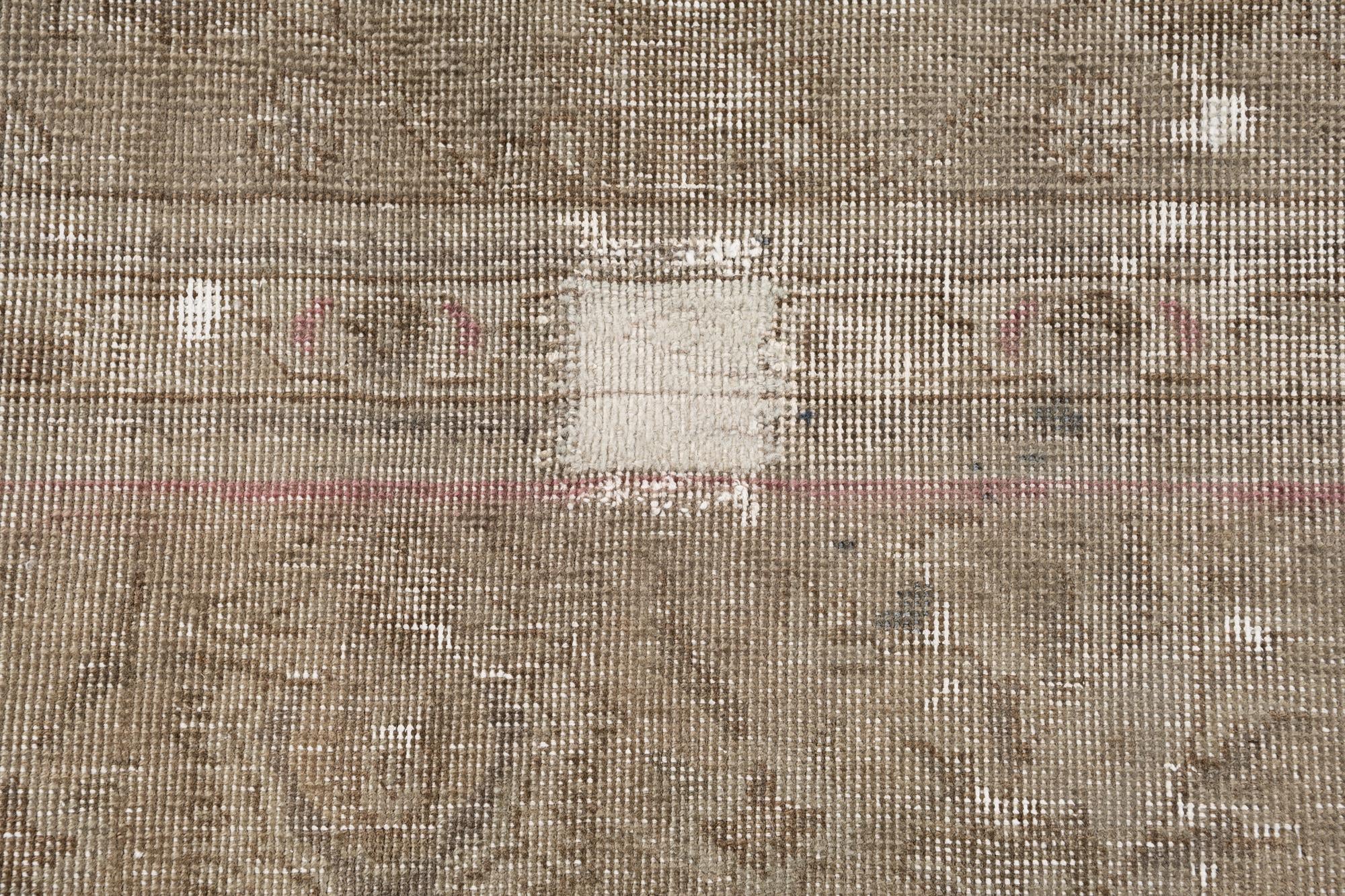 8' x 11' Hand Knotted Ultra Vintage Persian Wool Rug