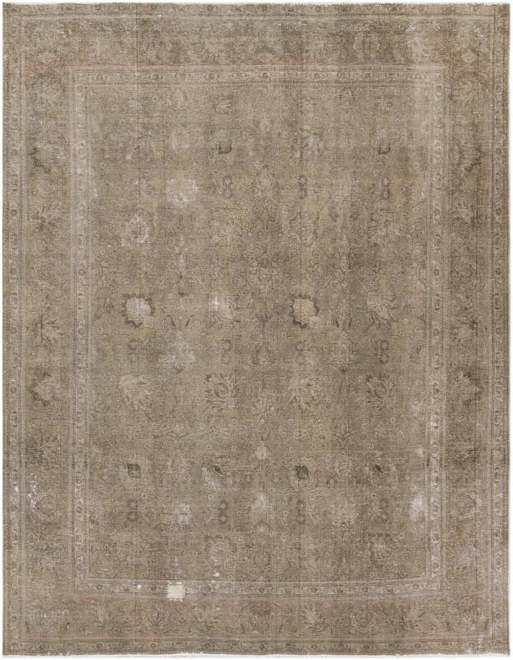 Detail image of 8' x 11' Hand Knotted Ultra Vintage Persian Wool Rug