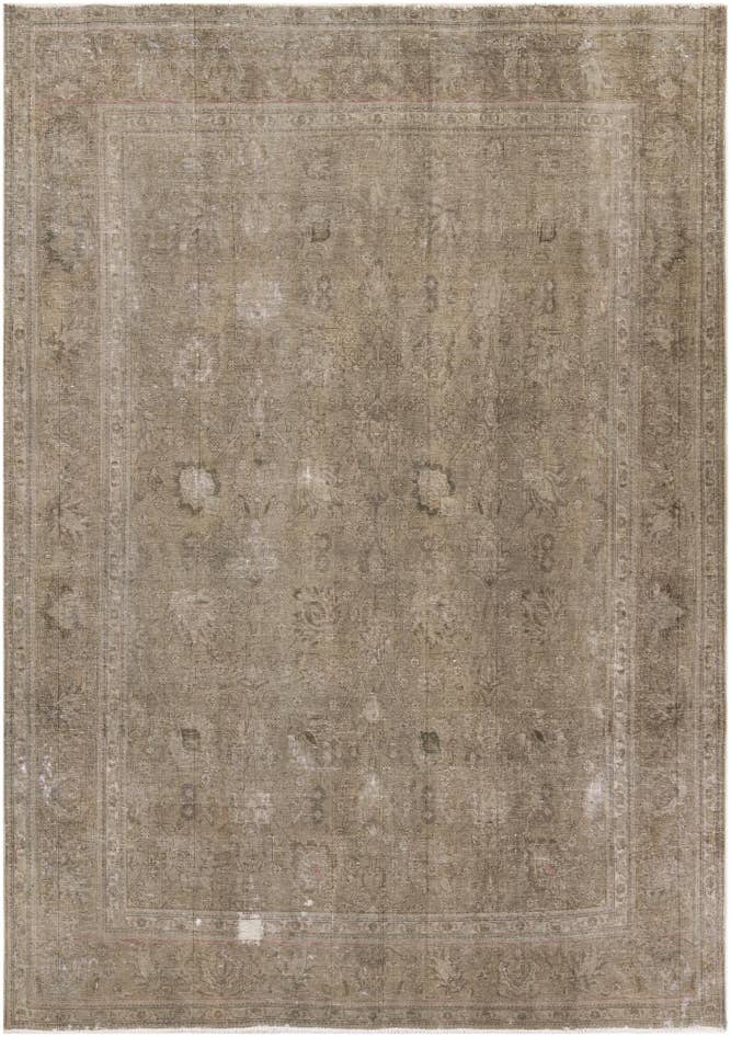 Detail image of 8' x 11' Hand Knotted Ultra Vintage Persian Wool Rug