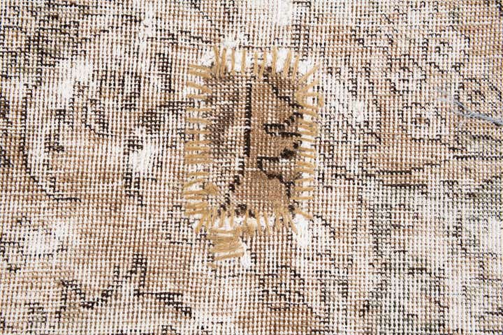 7' 1 x 10' Hand Knotted Ultra Vintage Persian Wool Rug