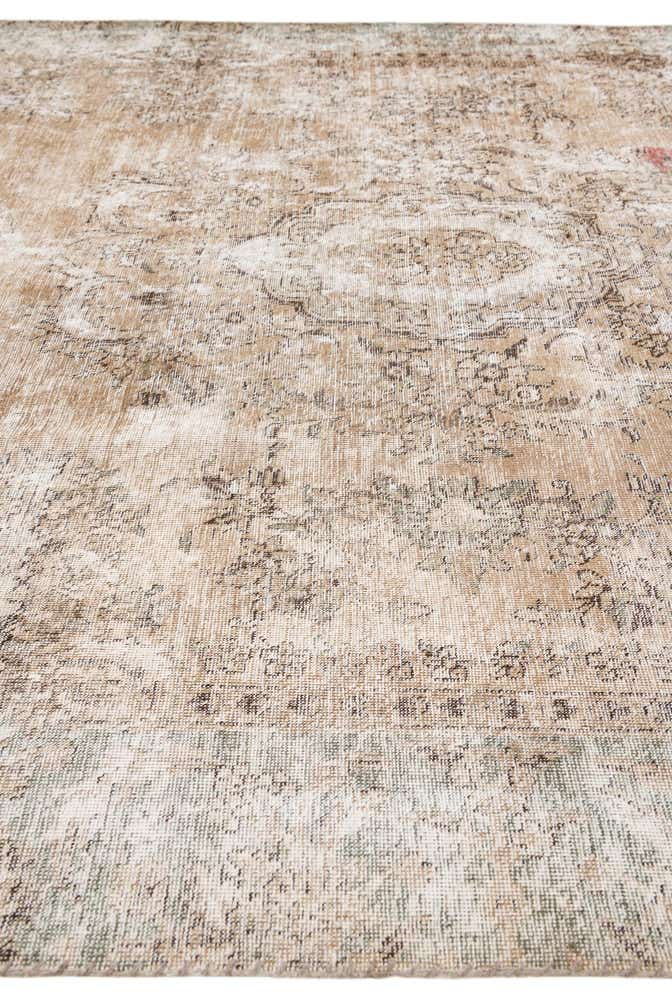 7' 1 x 10' Hand Knotted Ultra Vintage Persian Wool Rug