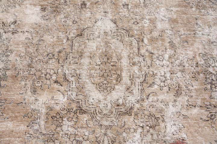 7' 1 x 10' Hand Knotted Ultra Vintage Persian Wool Rug