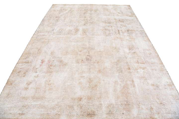 6' 9 x 9' 7 Hand Knotted Ultra Vintage Persian Wool Rug
