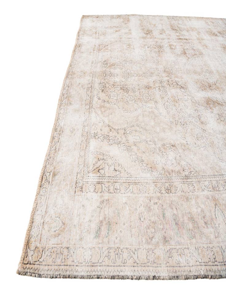 Detail image of 6' 9 x 9' 7  Hand Knotted Ultra Vintage Persian Wool Rug
