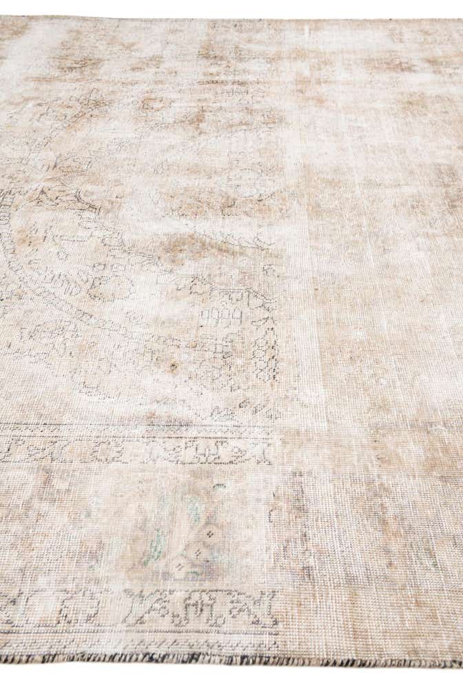 6' 9 x 9' 7 Hand Knotted Ultra Vintage Persian Wool Rug