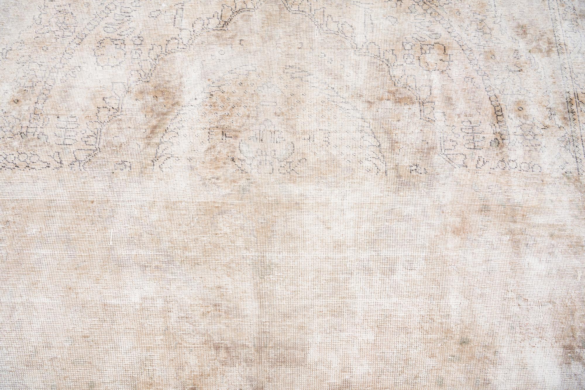 6' 9 x 9' 7 Hand Knotted Ultra Vintage Persian Wool Rug