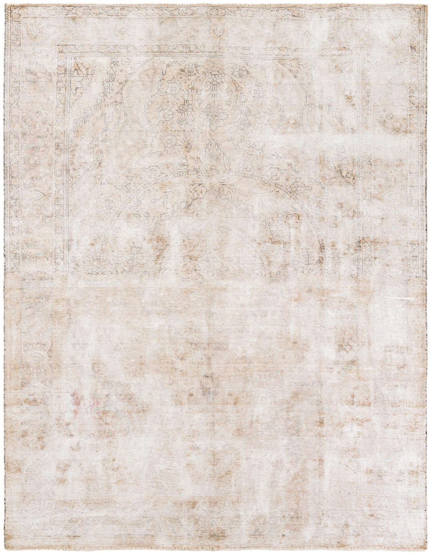 Primary image 6' 9 x 9' 7  Hand Knotted Ultra Vintage Persian Wool Rug