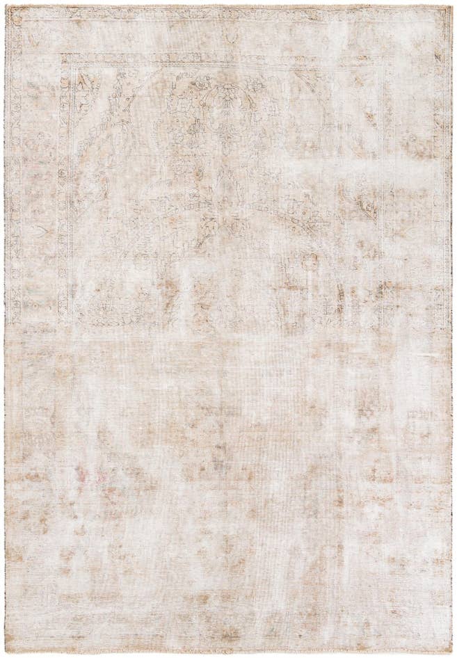 Detail image of 6' 9 x 9' 7 Hand Knotted Ultra Vintage Persian Wool Rug