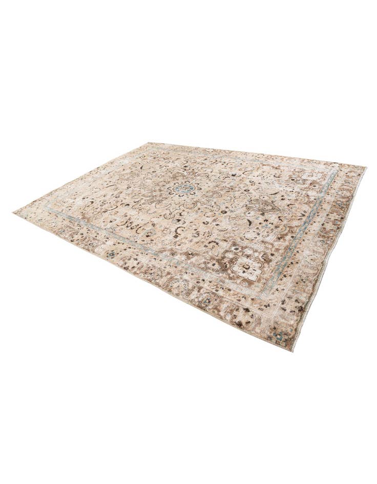 Detail image of 8' 8 x 11' 9  Hand Knotted Ultra Vintage Persian Wool Rug